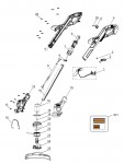 Black & Decker ST1823B Type 4 Cordless String Trimmer Spare Parts